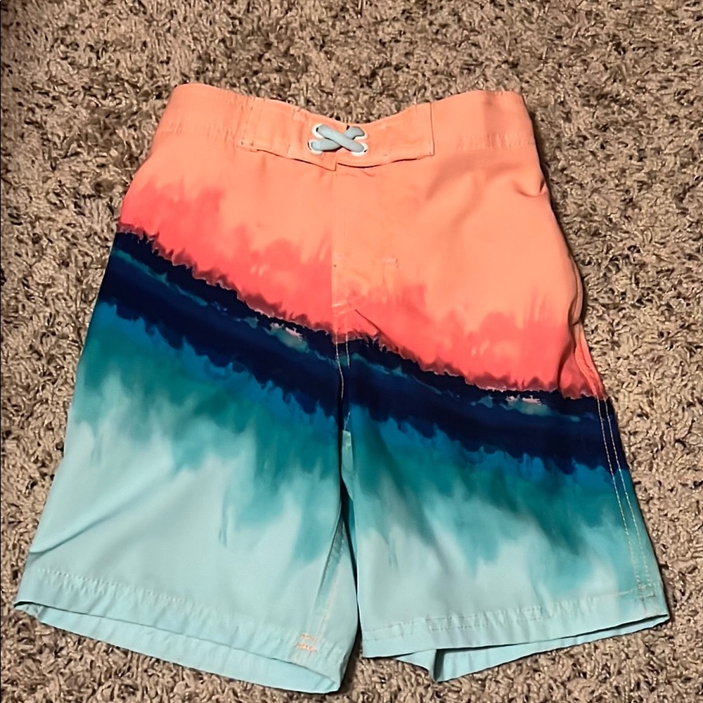 Boys Wonder Nation Swim Trunks - Multicolor Size Small 6/7